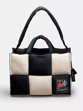 COACHTOPIA Loop Tote with Checkerboard Quilting NEW NWT